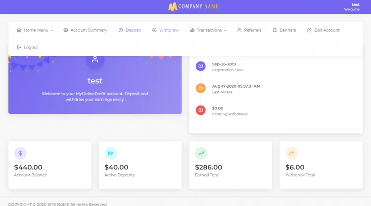 Investment Hyip Template ID - ZHRT254 demo Page 2