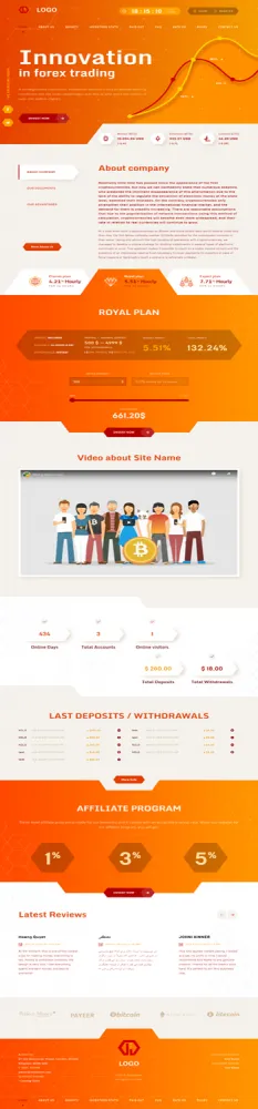 Investment Hyip Template ID - ZHRT256 Preview