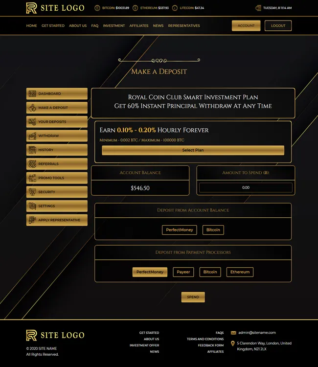 Investment Hyip Template ID - ZHRT259 demo Page 3