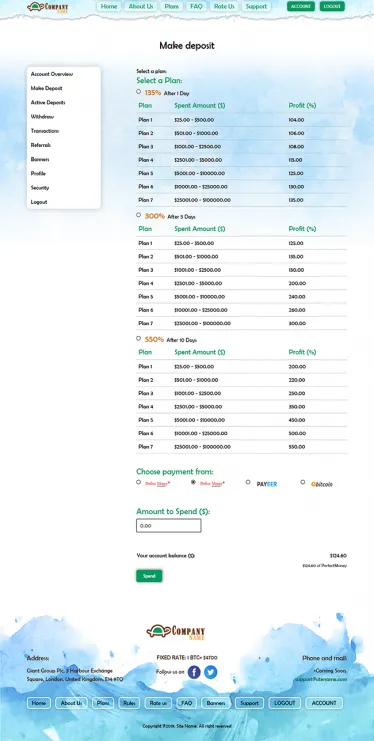 Investment Hyip Template ID - ZHRT26 demo Page 3