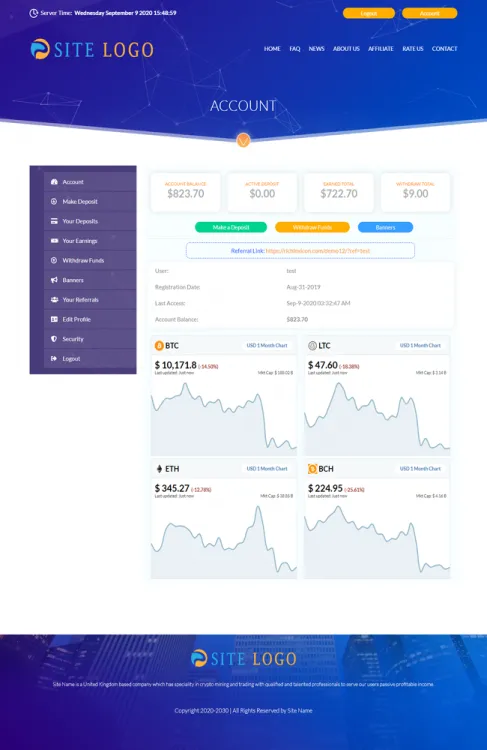 Investment Hyip Template ID - ZHRT260 demo Page 2