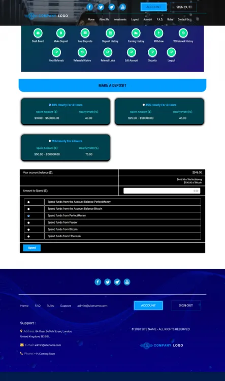 Investment Hyip Template ID - ZHRT261 demo Page 3