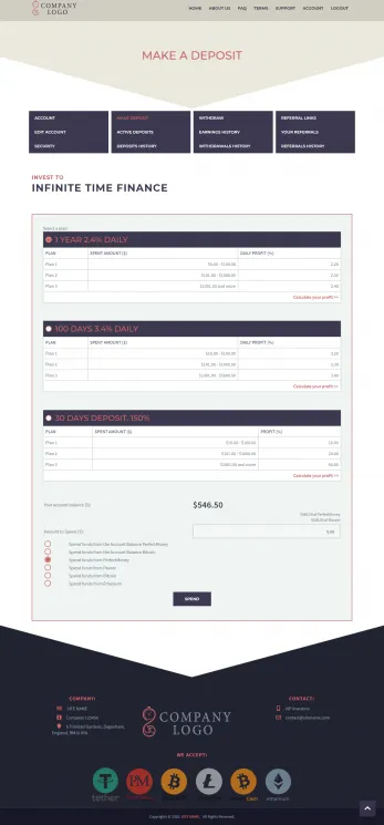 Investment Hyip Template ID - ZHRT264 demo Page 3