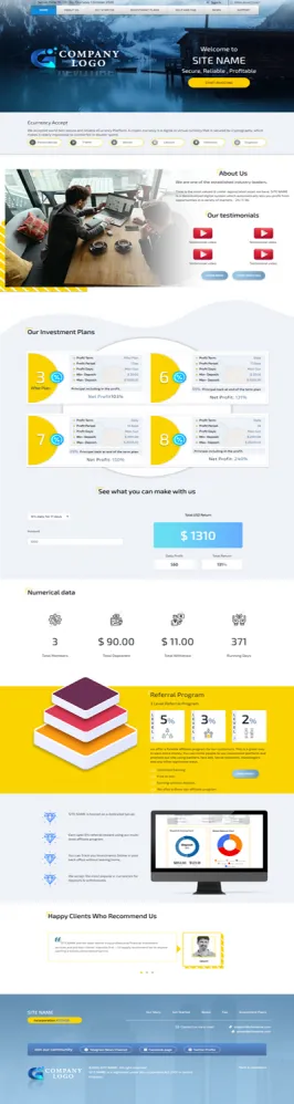 Investment Hyip Template ID - ZHRT267 demo Page 1