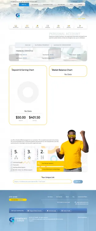 Investment Hyip Template ID - ZHRT267 demo Page 2