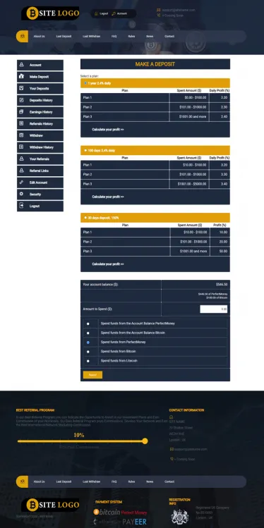 Investment Hyip Template ID - ZHRT268 demo Page 3