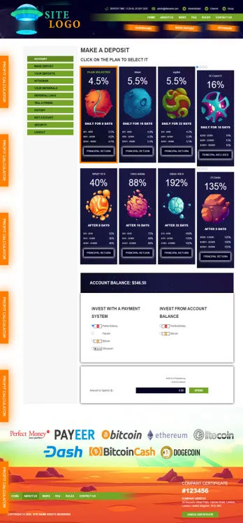 Investment Hyip Template ID - ZHRT278 demo Page 3
