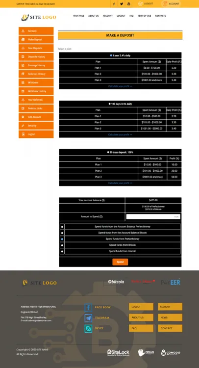 Investment Hyip Template ID - ZHRT286 demo Page 3