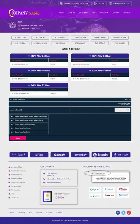Investment Hyip Template ID - ZHRT29 demo Page 3