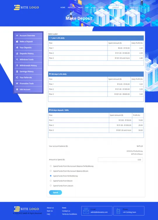 Investment Hyip Template ID - ZHRT297 demo Page 3