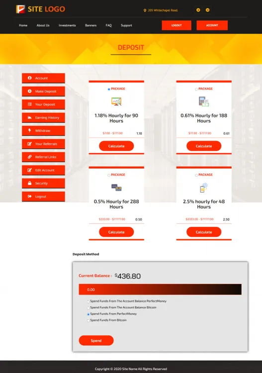 Investment Hyip Template ID - ZHRT298 demo Page 3