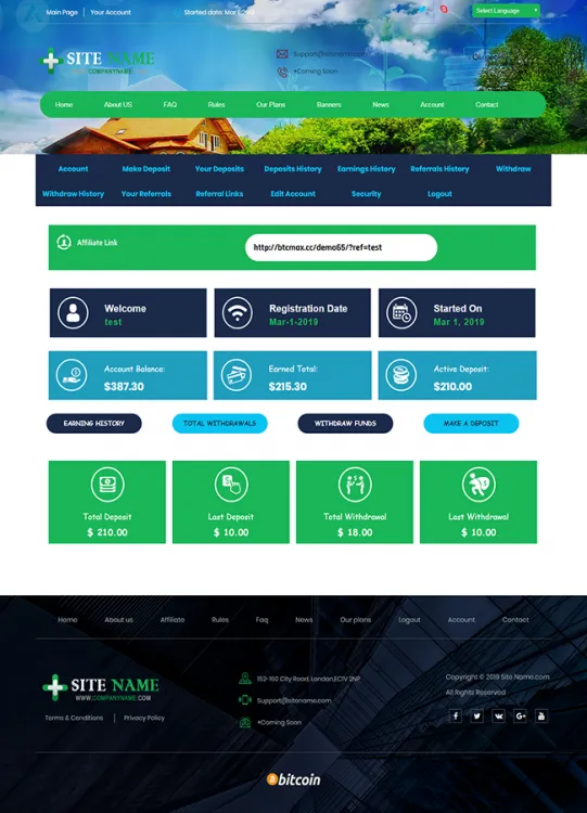Investment Hyip Template ID - ZHRT30 demo Page 2