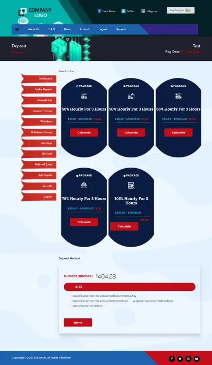 Investment Hyip Template ID - ZHRT301 demo Page 3