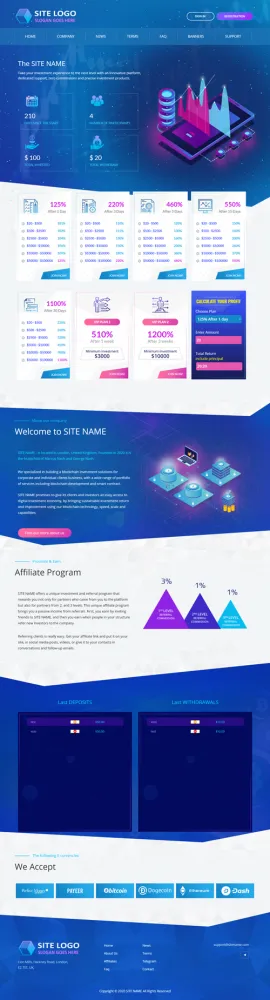 Investment Hyip Template ID - ZHRT303 demo Page 1