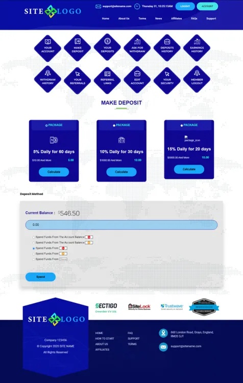 Investment Hyip Template ID - ZHRT309 demo Page 3
