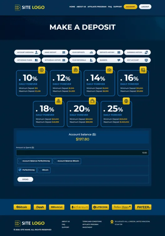Investment Hyip Template ID - ZHRT312 demo Page 3