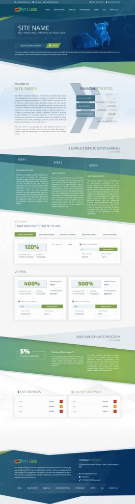 Investment Hyip Template ID - ZHRT314 demo Page 1