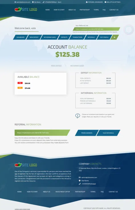 Investment Hyip Template ID - ZHRT314 demo Page 2