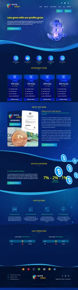 Investment Hyip Template ID - ZHRT315 Preview