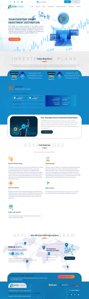 Investment Hyip Template ID - ZHRT325 demo Page 1