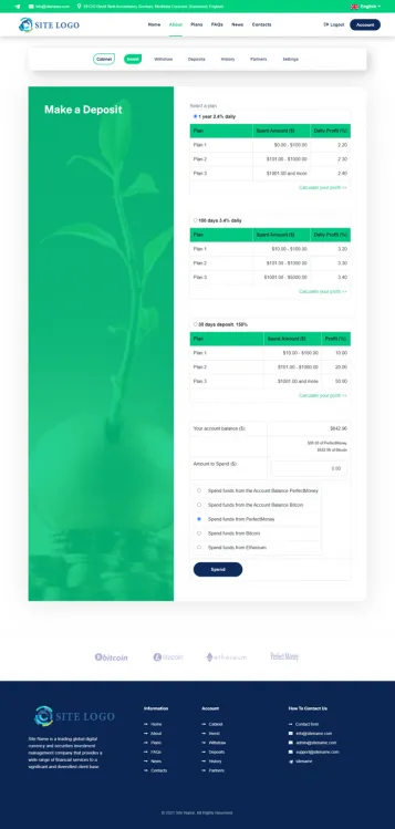 Investment Hyip Template ID - ZHRT335 demo Page 3