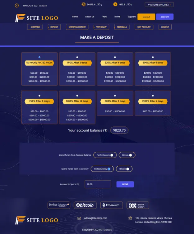 Investment Hyip Template ID - ZHRT336 demo Page 3
