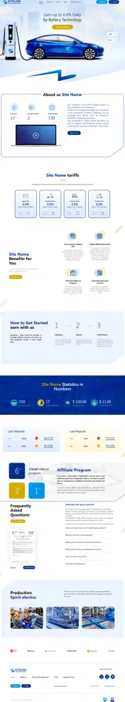 Investment Hyip Template ID - ZHRT338 Preview