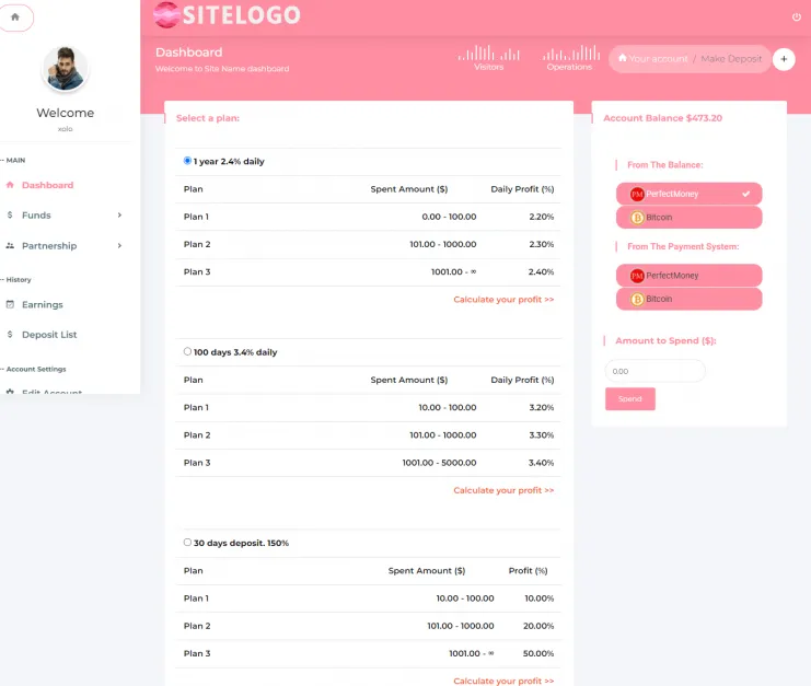Investment Hyip Template ID - ZHRT360 demo Page 3