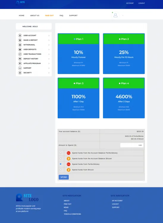 Investment Hyip Template ID - ZHRT368 demo Page 3