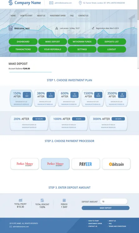 Investment Hyip Template ID - ZHRT37 demo Page 3
