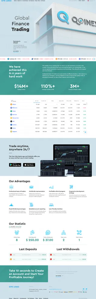 Investment Hyip Template ID - ZHRT373 demo Page 1