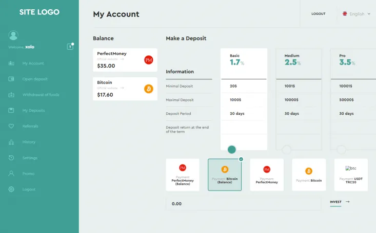 Investment Hyip Template ID - ZHRT373 demo Page 3