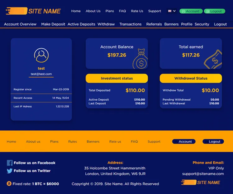 Investment Hyip Template ID - ZHRT38 demo Page 2