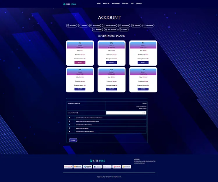 Investment Hyip Template ID - ZHRT380 demo Page 3