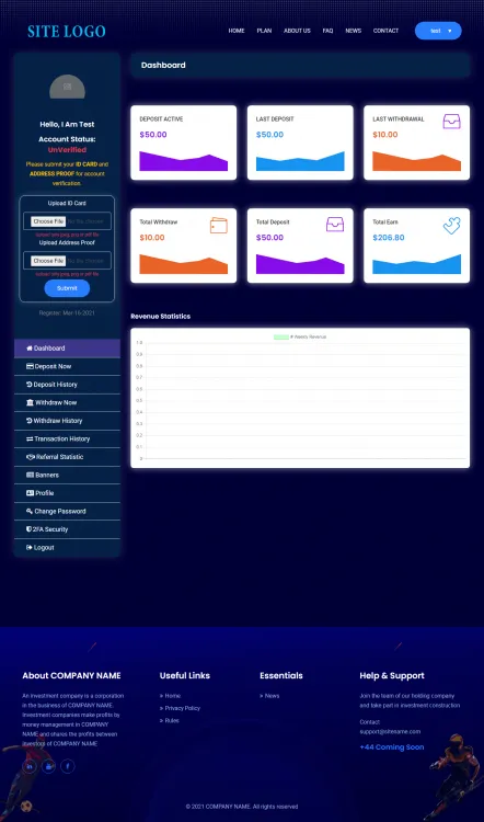 Investment Hyip Template ID - ZHRT381 demo Page 2