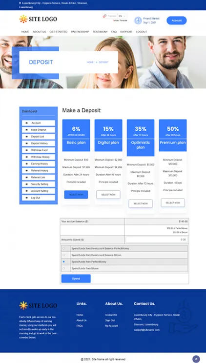 Investment Hyip Template ID - ZHRT383 demo Page 3