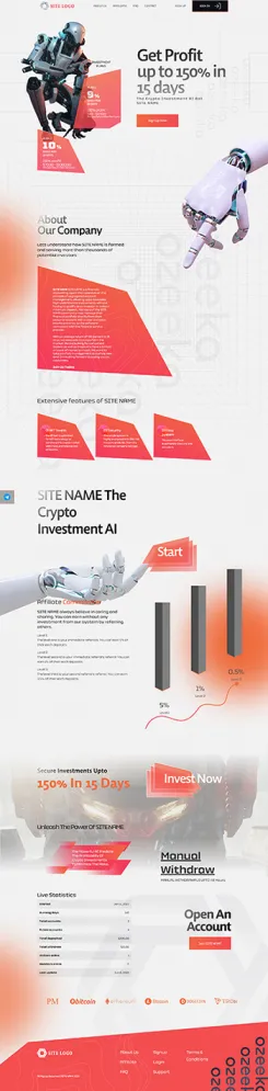 Investment Hyip Template ID - ZHRT389 Preview