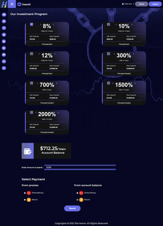Investment Hyip Template ID - ZHRT395 demo Page 3