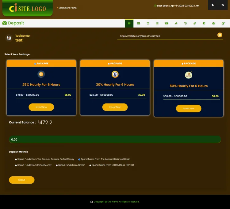 Investment Hyip Template ID - ZHRT401 demo Page 3