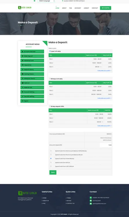 Investment Hyip Template ID - ZHRT409 demo Page 3
