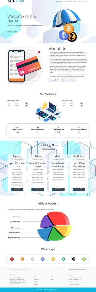 Investment Hyip Template ID - ZHRT411 demo Page 1