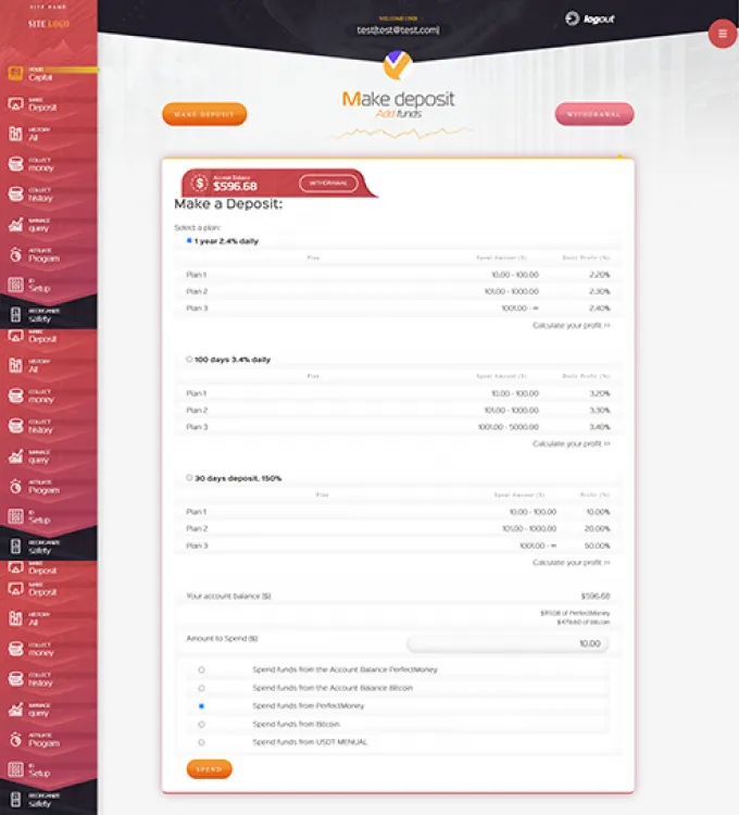 Investment Hyip Template ID - ZHRT412 demo Page 3