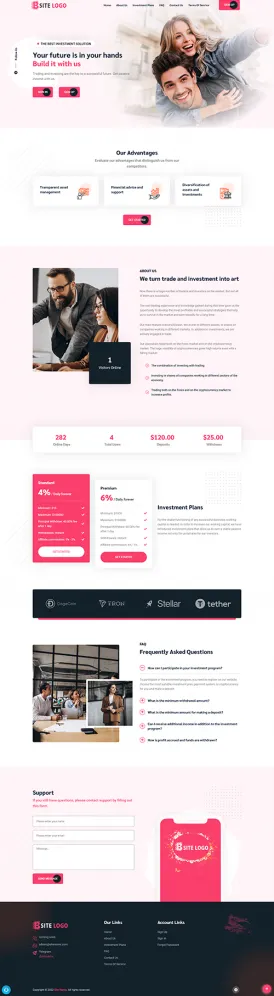 Investment Hyip Template ID - ZHRT413 Preview