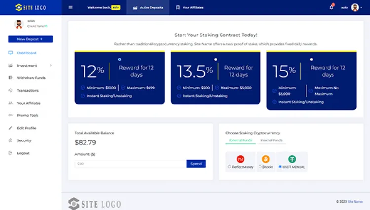 Investment Hyip Template ID - ZHRT419 demo Page 3