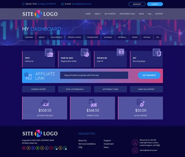 Investment Hyip Template ID - ZHRT421 demo Page 2