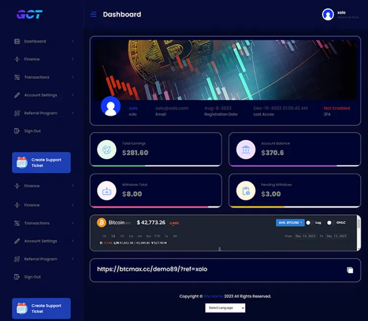 Investment Hyip Template ID - ZHRT425 demo Page 2