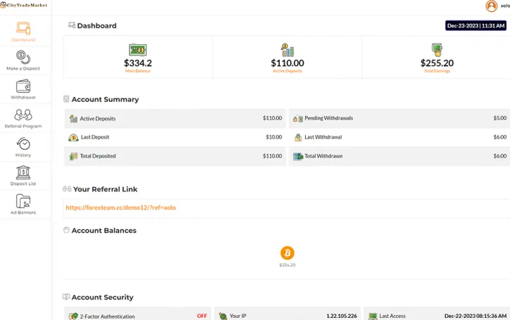 Investment Hyip Template ID - ZHRT428 demo Page 2