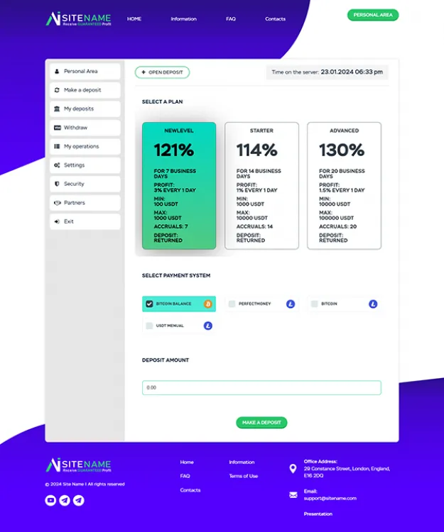 Investment Hyip Template ID - ZHRT430 demo Page 3