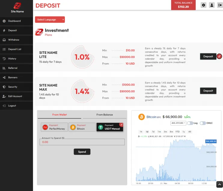 Investment Hyip Template ID - ZHRT433 demo Page 3