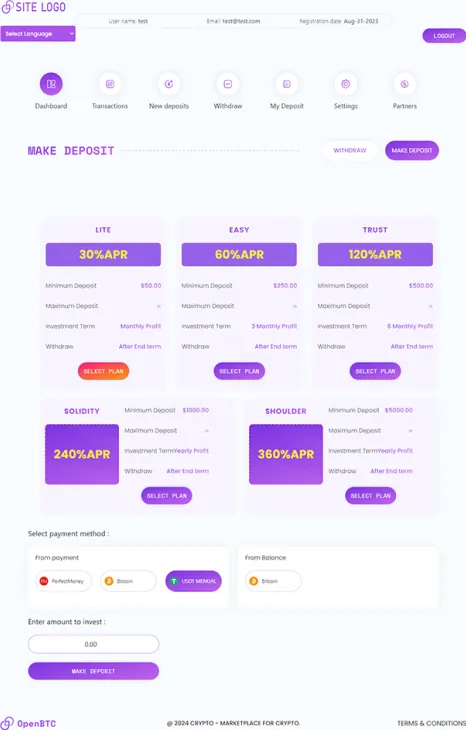 Investment Hyip Template ID - ZHRT439 demo Page 3